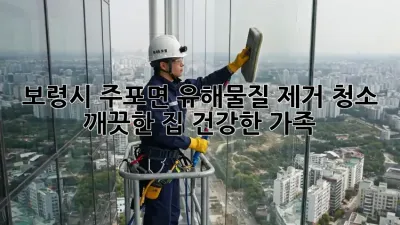 보령시 주포면 유해물질 제거 청소: 깨끗한 집, 건강한 가족